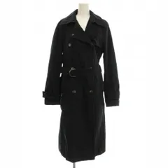 マックスマーラ MAX MARA トレンチコート ロング コート 42 黒