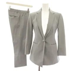 セオリー Theory スーツ セットアップ 上下 テーラードジャケット シングル 00 パンツ スラックス ジップフライ 0 グレー /YT