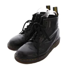 ドクターマーチン DR.MARTENS 6ホール レースアップブーツ ショートブーツ レザー 7 黒 /YM ●D