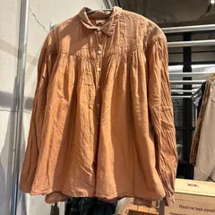 【東あずま店　併売品】　フィリル　Fillil　ピンク 桃色　PINK　ブラウス シャツ トップス　レディース　blouse　shirt　Tops　ladies　natural　ナチュラル　コットンボイル　コットンのサムネイル