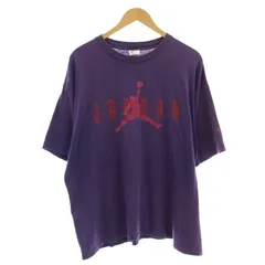 ナイキ NIKE 80s 90s USA製 ヴィンテージ Tシャツ JORDAN ジョーダン L 紫 パープル /☆G