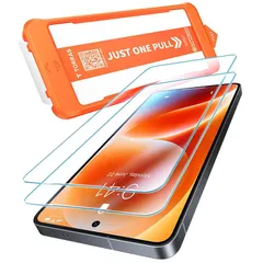 TORRAS フィルム For Galaxy S26 Ultra ガラスフィルム 指紋認証対応 航空宇宙ガラス 周り浮きゼロ 9H+硬度 米軍MIL規格 全面保護 10倍強化 極細ベゼル対応 黒縁なし ラウンドエッジ 超簡単貼り付け ワンプル(Just O 0