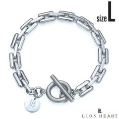 ライオンハート ヴァリアス チェーンブレスレット スリーク サージカルステンレス316L シルバー Lサイズ チェーン ブレスレット 金属アレルギー対応 メンズ ブランド LION HEART