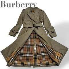 ☆★Burberry　バーバリー★トレンチコート　ロング　ライナー付き　ノバチェック　ベルト　9号　M　レディース　ベージュ　★　♯1848