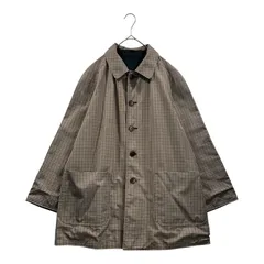 Aquascutum(アクアスキュータム) 90's Vintage Club Check Reversible Half Coat 90年代 ヴィンテージ クラブチェック リバーシブル ハーフ コート L程度 ベージュ×ネイビー×ブラック
