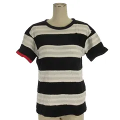 ワイスリー Y-3 ヨウジヤマモト ボーダー Tシャツ カットソー 半袖 ブラック Sのサムネイル