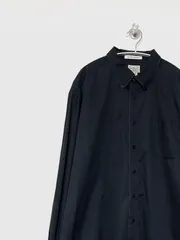 【L.L.Bean】90-00s L/S ボタンダウンシャツ XL ブラック エルエルビーン ビックサイズ llbean 古着