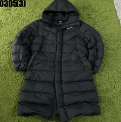 ナイキ ブラック ロングダウンジャケット フードダウン アウター XL 0305