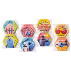 パペットスンスン 6角形カンバッジコレクション 缶バッジ スンスン ノンノン ゾンゾン