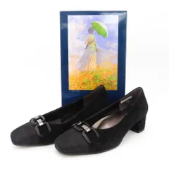 MONET モネ パンプス Monet　スクエアトゥ パンプス　ブラック　22.0cm　213303 未使用品のサムネイル