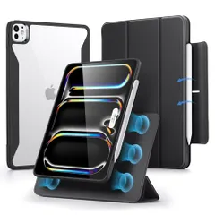 ◆ESR iPad Pro 11インチ ケース（M5/M4、2025/2024）専用 Pencilホルダー付き 取り外し可能マグネットカバー 縦置き/横置きスタンド Pencil Pro/USB-C対応 Rebound 360シリーズ ブラッ 00a45b76