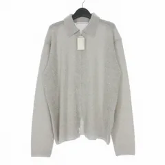 ポストアーカイブファクション POST ARCHIVE FACTION PAF 25AW Boucle Zip Shirt ブークレジップシャツ 長袖 M ライトグレー A1-300LG