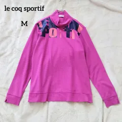 le coq sportif ルコックスポルティフ　ロゴ　ハイネックシャツ　ピンク　M