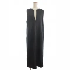 グリーンレーベルリラクシング ユナイテッドアローズ green label relaxing キーネック ツイル ジャンパースカート ロング 3626-138-3136 グレー