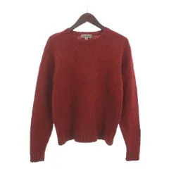 エルエルビーン L.L.BEAN ニット セーター 長袖 クルーネック シルク混 無地 赤 レッド M ■MO