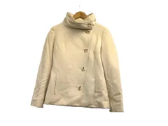k03250507044　INDIVI　36　クリーム色　　アウター　コートミディアム丈　秋冬