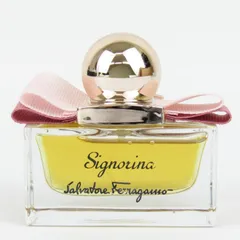 サルヴァトーレフェラガモ シニョリーナ オーデパルファム EDP 30ml 残半量以上 香水 フレグランス レディース Ferragamo 【中古】