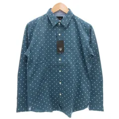 ティーケーミクスパイス タケオキクチ THE SHOP TK MIXPICE タグ付き 長袖シャツ カジュアル ドット柄 M 緑 グリーン 白 ホワイト /GV