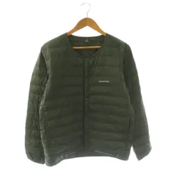 モンベル Montbell スペリオダウン ラウンドネックジャケット ダウン ナイロン L カーキ /NR