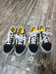 (新品) VANS オールドスクール キッズ ひまわり スニーカー 185