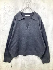 美品 Discoat ディスコート モチモチスキッパープルオーバー ニット セーター sizeF/チャコールグレー ◇■ レディース