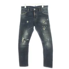 ディースクエアード DSQUARED2 16SS SEXY TWIST JEAN デニムパンツ ジーンズ ジーパン Gパン ダメージ加工 42 青 ブルー S74LA0922 /AN45