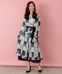 isScoLar イズスカラー 553201：パリとブロックチェック柄ワンピース