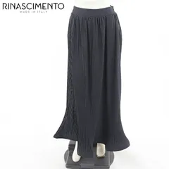 リナシメント RINASCIMENTO レディース ロングスカート ワイヤープリーツマキシスカート ブラック系  （サイズ/S/M）sa0068