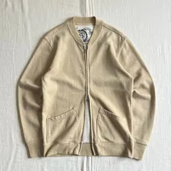 00s　archive　OLD GAP　Athletic Fit　オールドギャップ　Wジップアップ　IDEAL　スウェット生地カーディガン　スタジャン　ブルゾン　ロゴ刻印入りジッパー金具　ベージュ　Y2K　C-BOY　w-zip sweat cardigan