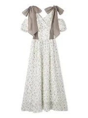 新品 [スナイデル] ショルダーリボンワンピース SWFO252064 レディース FLOWER 0