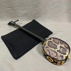 ジャンク品】沖縄三線 三味線 人工 人工皮 和楽器 合皮 蛇柄 蛇 ジャンク品】沖縄三線 三味線 人工 人工皮 和楽器 合皮 蛇柄 蛇