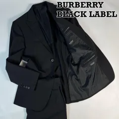 バーバリーブラックレーベル　スーツ　セットアップ　シルク混　背抜き　2B　日本製