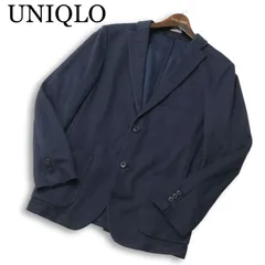 UNIQLO ユニクロ 春夏 SLIM FIT★ コンフォート テーラード ジャケット Sz.M メンズ 紺 ネイビー