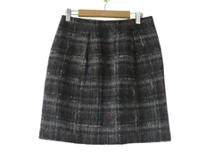 k05250501084　ブランド不明　サイズ表記無し　マルチカラー　　スカート　ミディアム丈　秋冬