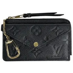 ルイ・ヴィトン Louis Vuitton カードケース ポルト カルト レクト ヴェルソ コインケース L字ファスナー コインケース モノグラムアンプラント ノワール(ブラック) M69421 レディース 【中古】