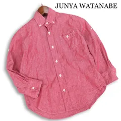AD2010★ JUNYA WATANABE MAN ジュンヤワタナベ マン コムデギャルソン 春夏 7分袖 シャンブレー シャツ Sz.XS メンズのサムネイル