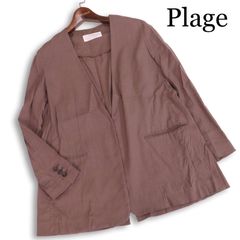2023SS】plage Collarless ジャケット リネン ノーカラー - メルカリ