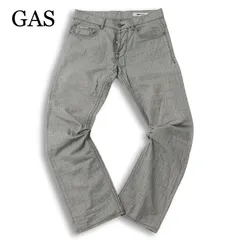 GAS ガス チェック★ ストレート ワーク パンツ Sz.30 メンズのサムネイル