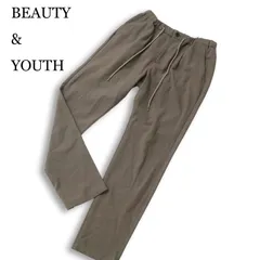 BEAUTY&YOUTH ユナイテッドアローズ 通年★ BY 2W TR ピンヘッド 1P イージー ストレッチ パンツ Sz.M メンズ