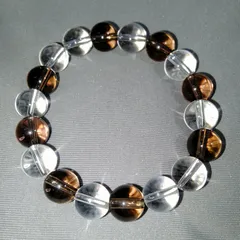 水晶　スモーキークォーツ　ブレスレット