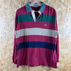 ラコステ 長袖 ラガーシャツ メンズ レディース ユニセックス XLサイズ 古着 ストリート ファッション Y2K 665