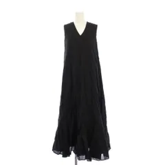 マリハ MARIHA 夏の月影のドレス ノースリーブワンピース ロング 36 黒 /KH