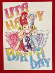 ONE PIECE FILM RED 来場者特典 尾田栄一郎 ウタ バースデーカード 10月1日