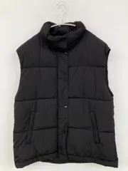 LOWRYS FARM ローリーズファーム ダウンベスト F ブラック 無地 キルティング フードなし