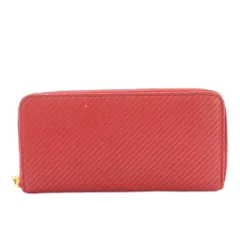 サンローラン パリ SAINT LAURENT PARIS 長財布 ラウンドファスナー 小銭入れ レザー 赤 レッド /YT ■OH