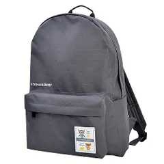 新品 [トムとジェリー]リュック リュックサック デイパック 撥水 a4 背面ポケット 環境に優しい R-PET生地 レディース 高校生 子供 tomjerry0001 グレー(TJM-381)