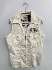 HARLEY-DAVIDSON ハーレーダビッドソン ベスト L ホワイト