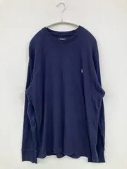 Polo Ralph Lauren ポロラルフローレン Tシャツ/カットソー XL ネイビー 無地 ワンポイント ミドル丈 長袖 クルーネック(丸首)
