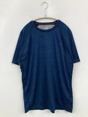 GAP ギャップ Tシャツ/カットソー M ブルー 無地 ミドル丈 半袖 クルーネック(丸首)
