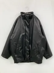 AZUL by MOUSSY アズールバイマウジー ブルゾン FREE ブラック 合成皮革/人工皮革 無地 ミドル丈 フードなし ジップアップ